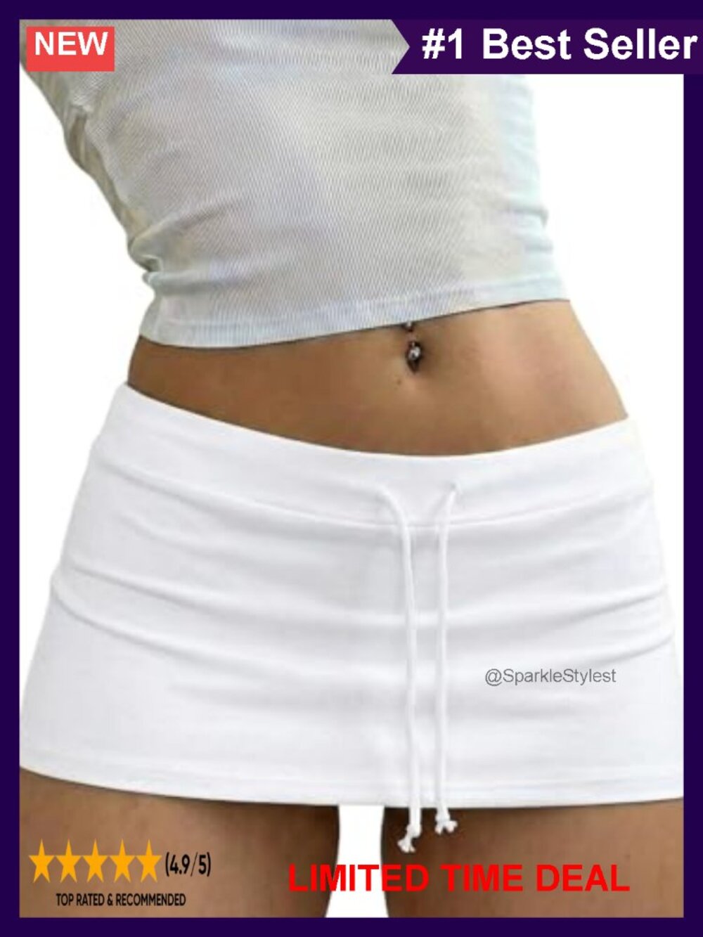 Y2K Side Slit Bodycon Mini Skirt Low Rise Club Rave Festival Outfit